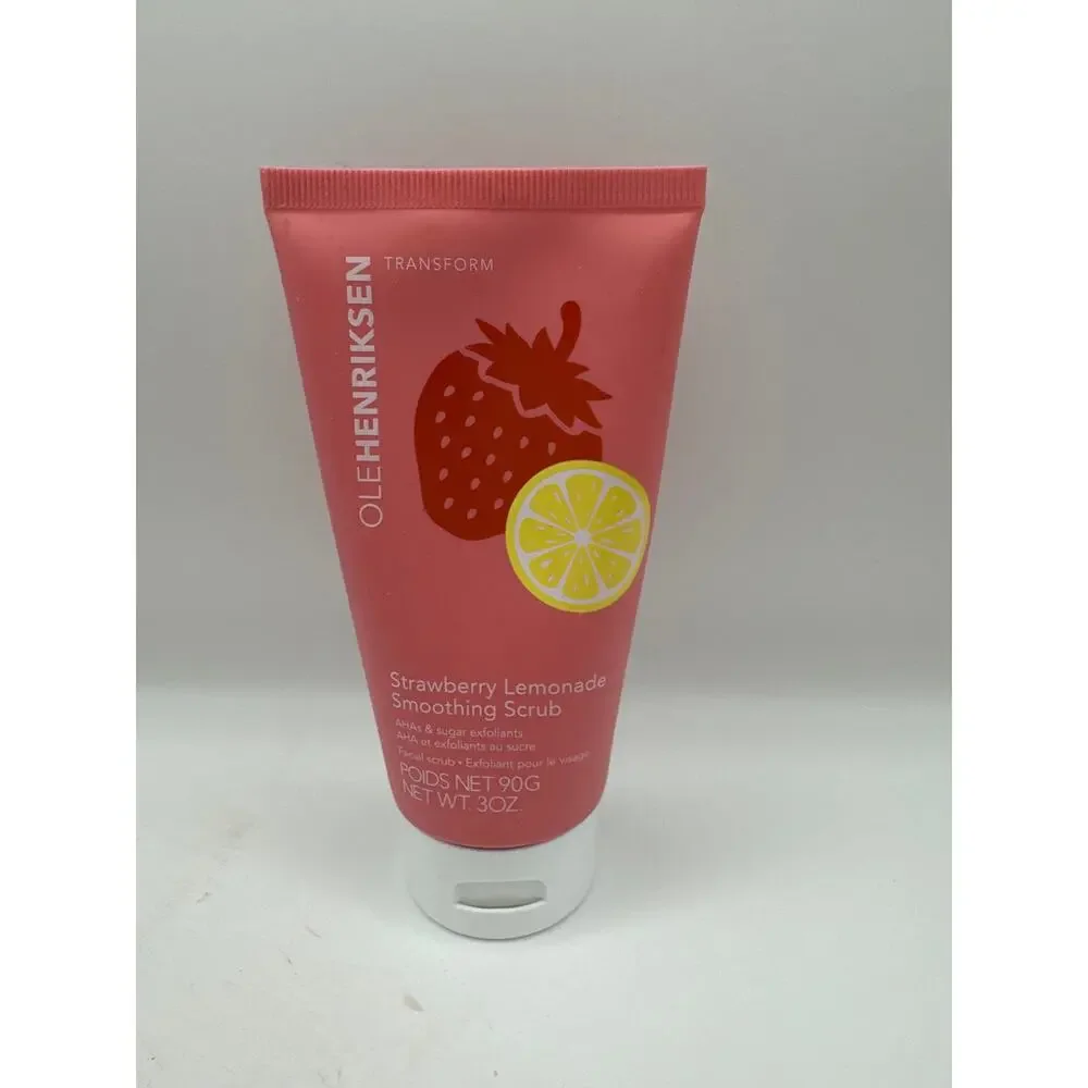 OLEHENRIKSEN 10% AHA Strawberry Lemonade Smoothing Scrub 3 oz. BNWOB